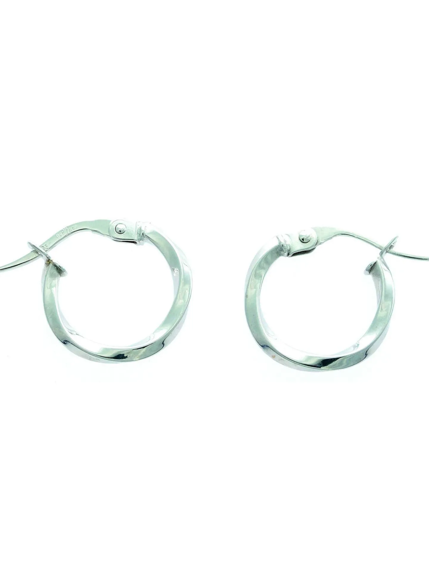Boucles d'oreilles créoles torsadées or 9 carats_x005f_x000D_10 mm