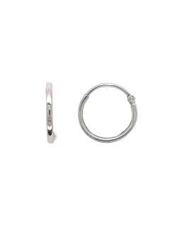 Boucles d'oreilles créoles Brillaxis or 9 carats_x005f_x000D_Diamètre 10mm