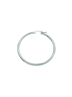 Boucles d'oreilles créoles or 9 carats fil rond 2 mm_x005f_x000D_Diamètre 35mm