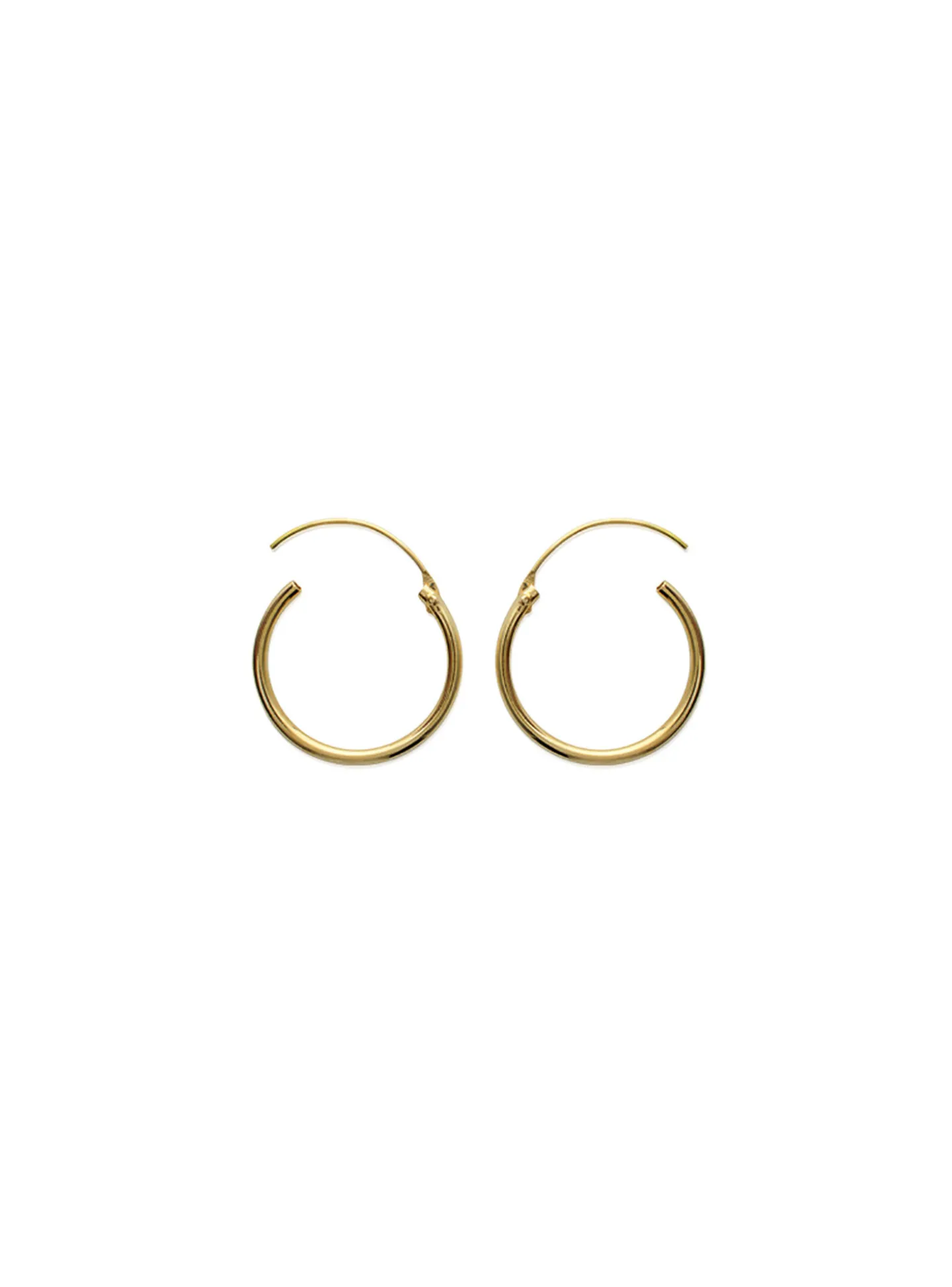 Boucles d'oreilles créoles plaqué or 25 mm