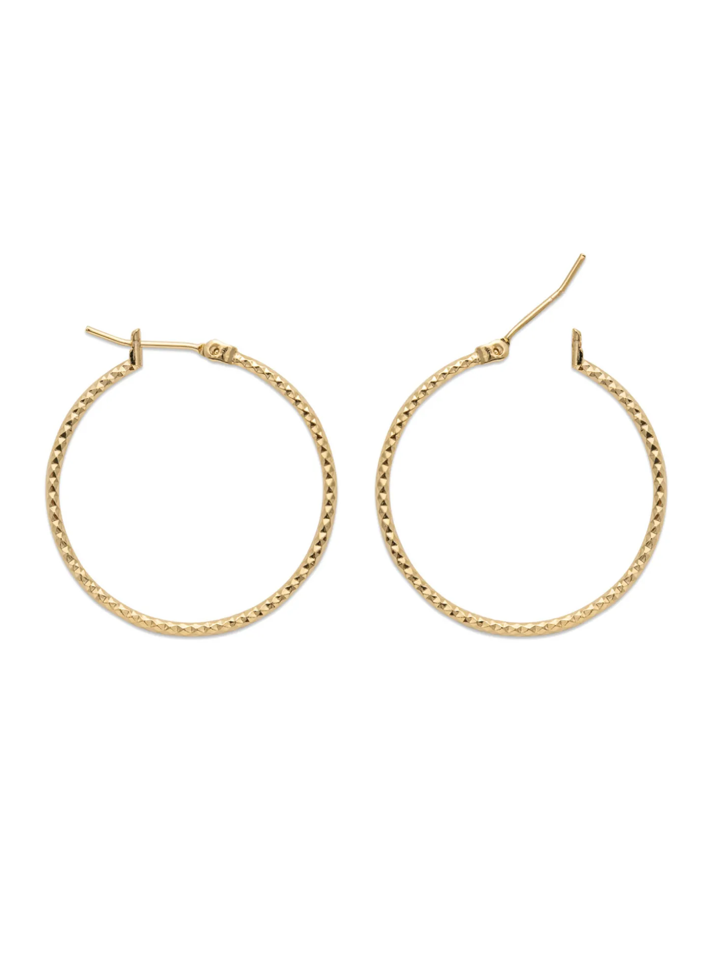 Boucles d'oreilles Créoles Brillaxis ciselées 30 mm