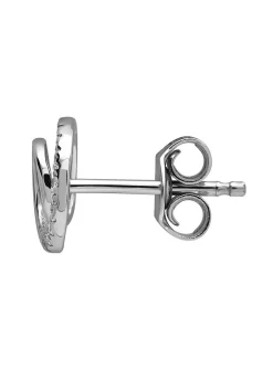 Boucles d'oreilles double cercle or oxydes