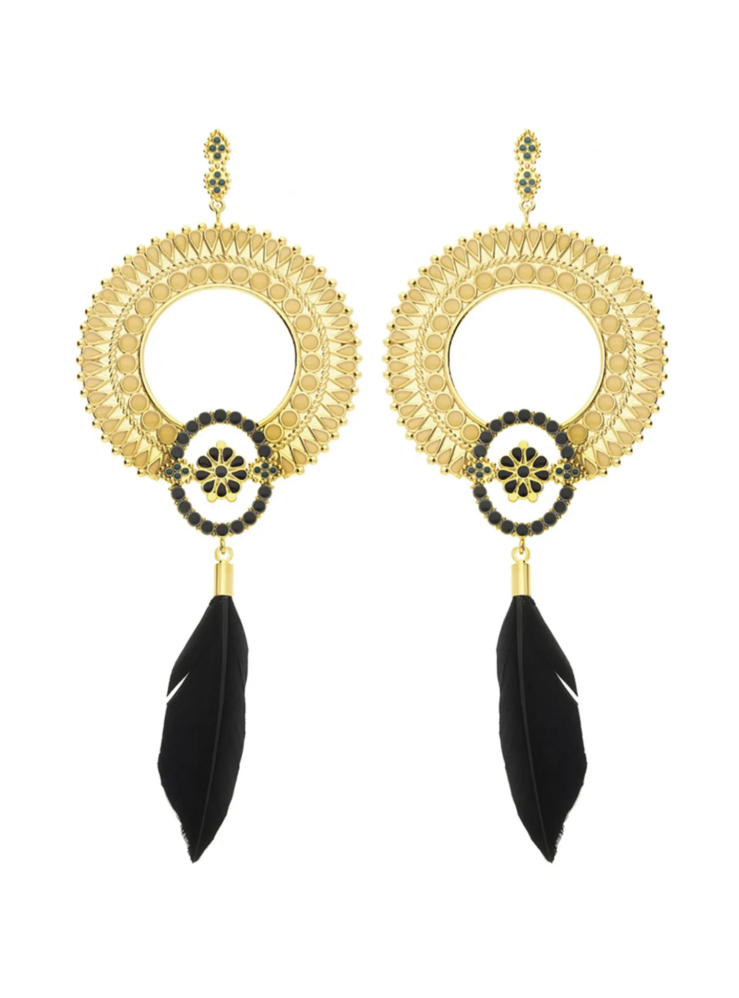 Boucles d'oreilles Hipanema Azana Black