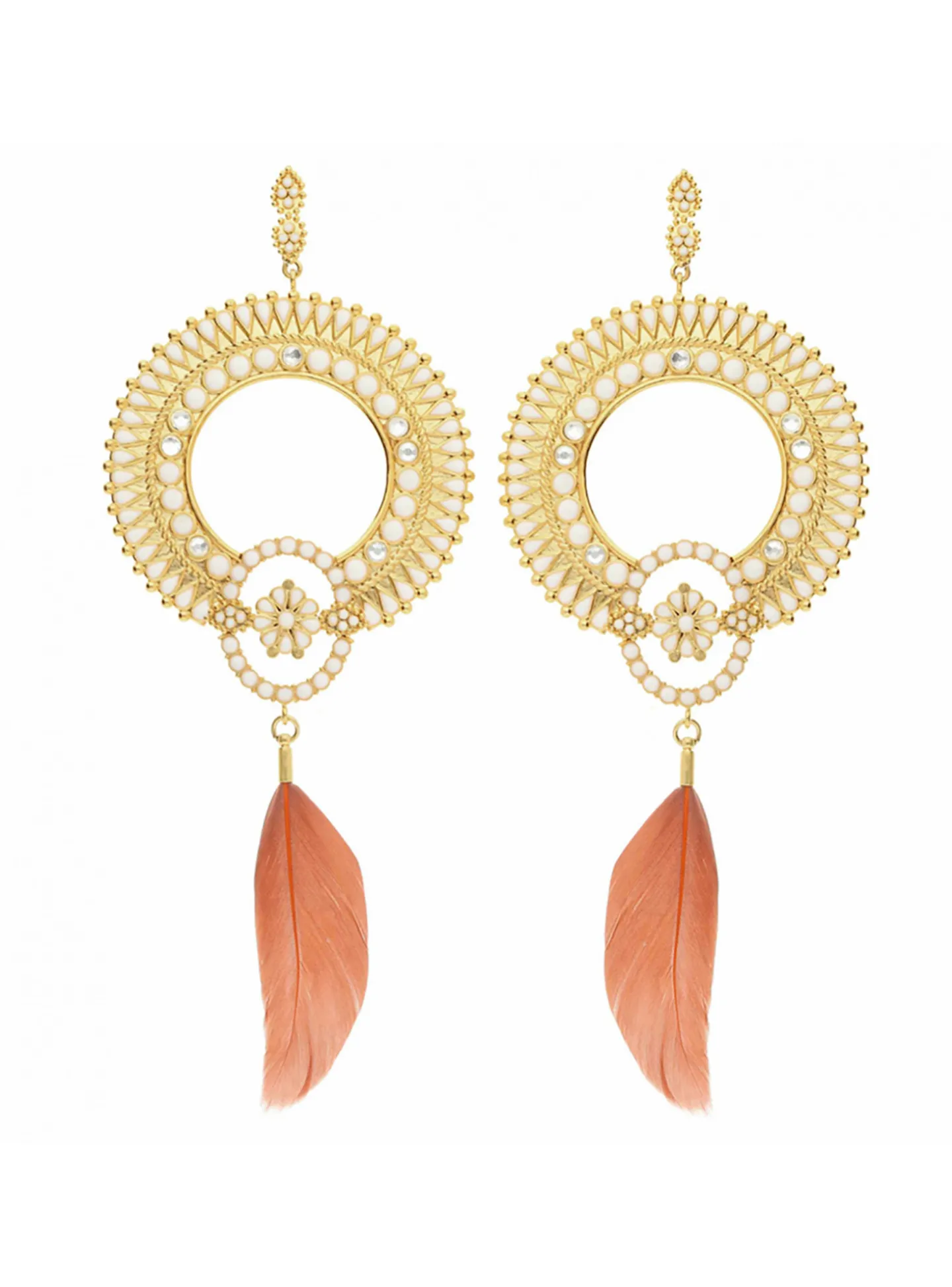 Boucles d'oreilles Hipanema Azana White