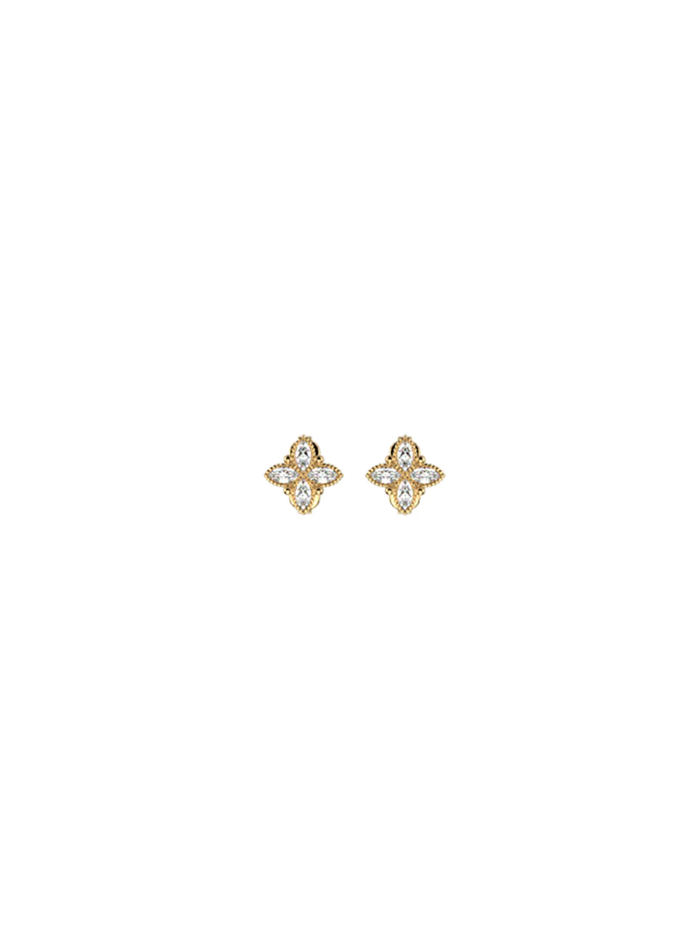 Boucles d'oreilles Les Cadettes fleurs dorées