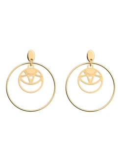 Boucles d'oreilles Les Georgettes Soleil dorées_x005f_x000D_16/32mm