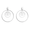 Boucles d'oreilles Les Georgettes Soleil argentées_x005f_x000D_16/32mm