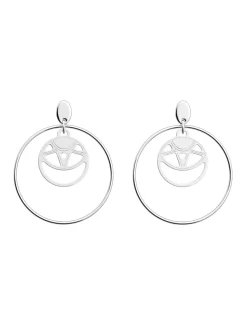 Boucles d'oreilles Les Georgettes Soleil argentées_x005f_x000D_16/32mm