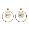 Boucles d'oreilles Les Georgettes Oeil doré_x005f_x000D_16mm