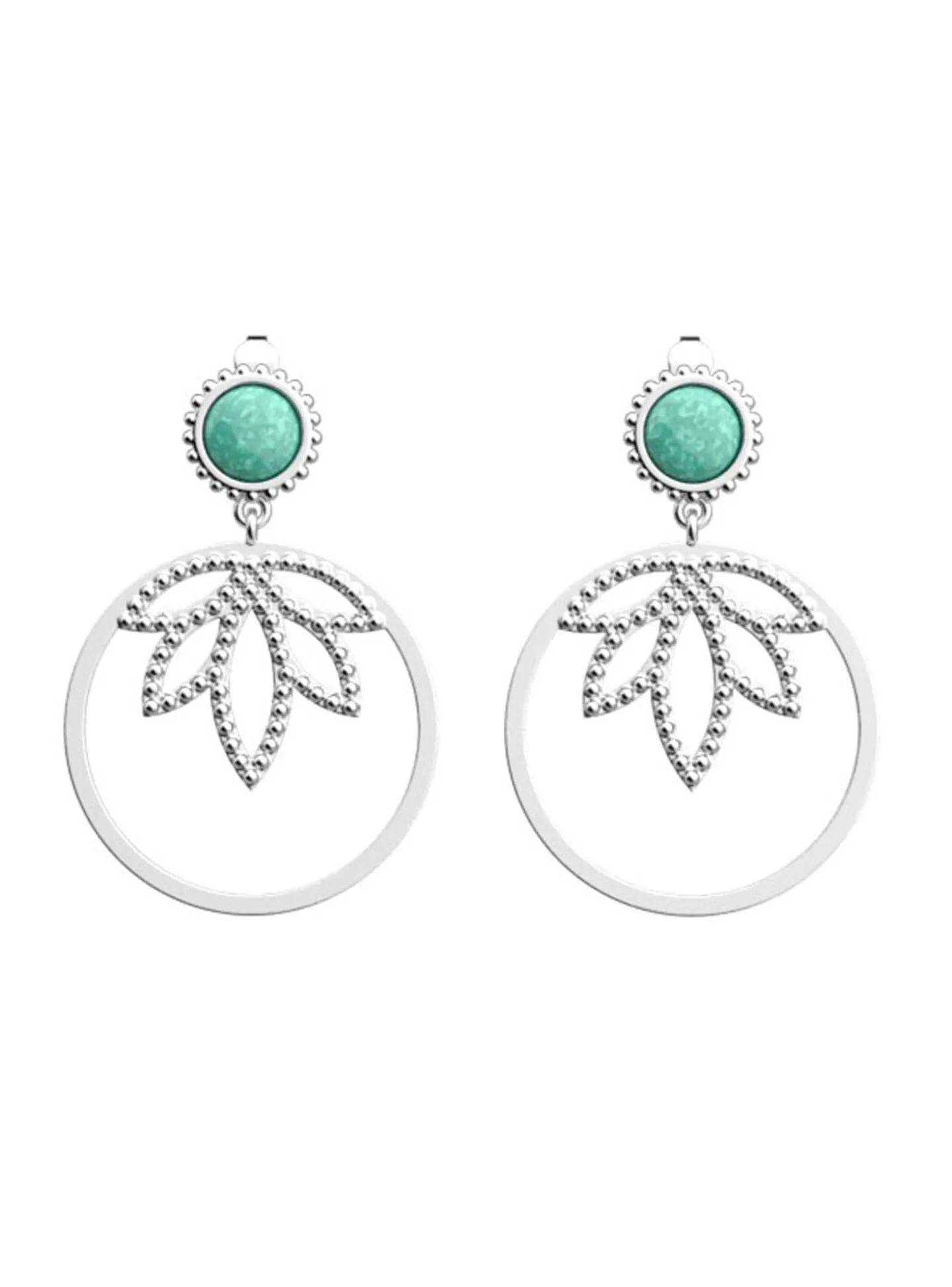 Boucles d'oreilles Les Georgettes Lotus Perle_x005f_x000D_Collection Les Cadettes