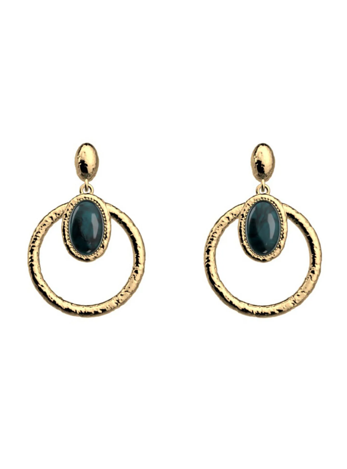 Boucles d'oreilles Les Georgettes Mirage apatite_x005f_x000D_25 mm