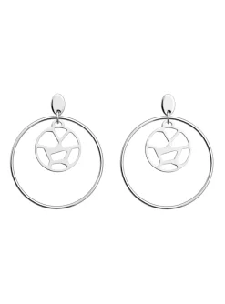 Boucles d'oreilles Les Georgettes Girafe argentées_x005f_x000D_16/32mm