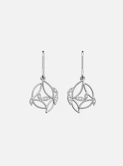 Boucles d'oreilles Les Georgettes Arbre de vie argentées Collection Les Intemporels