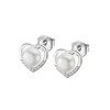 Boucles d'oreilles Lotus argent et perle