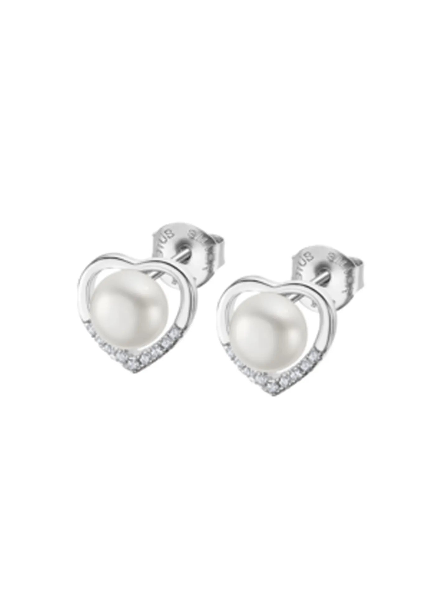Boucles d'oreilles Lotus argent et perle