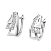 Boucles d'oreilles Lotus Silver argent et oxyde