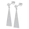 Boucles d'oreilles Lotus Silver Pyramide oxyde