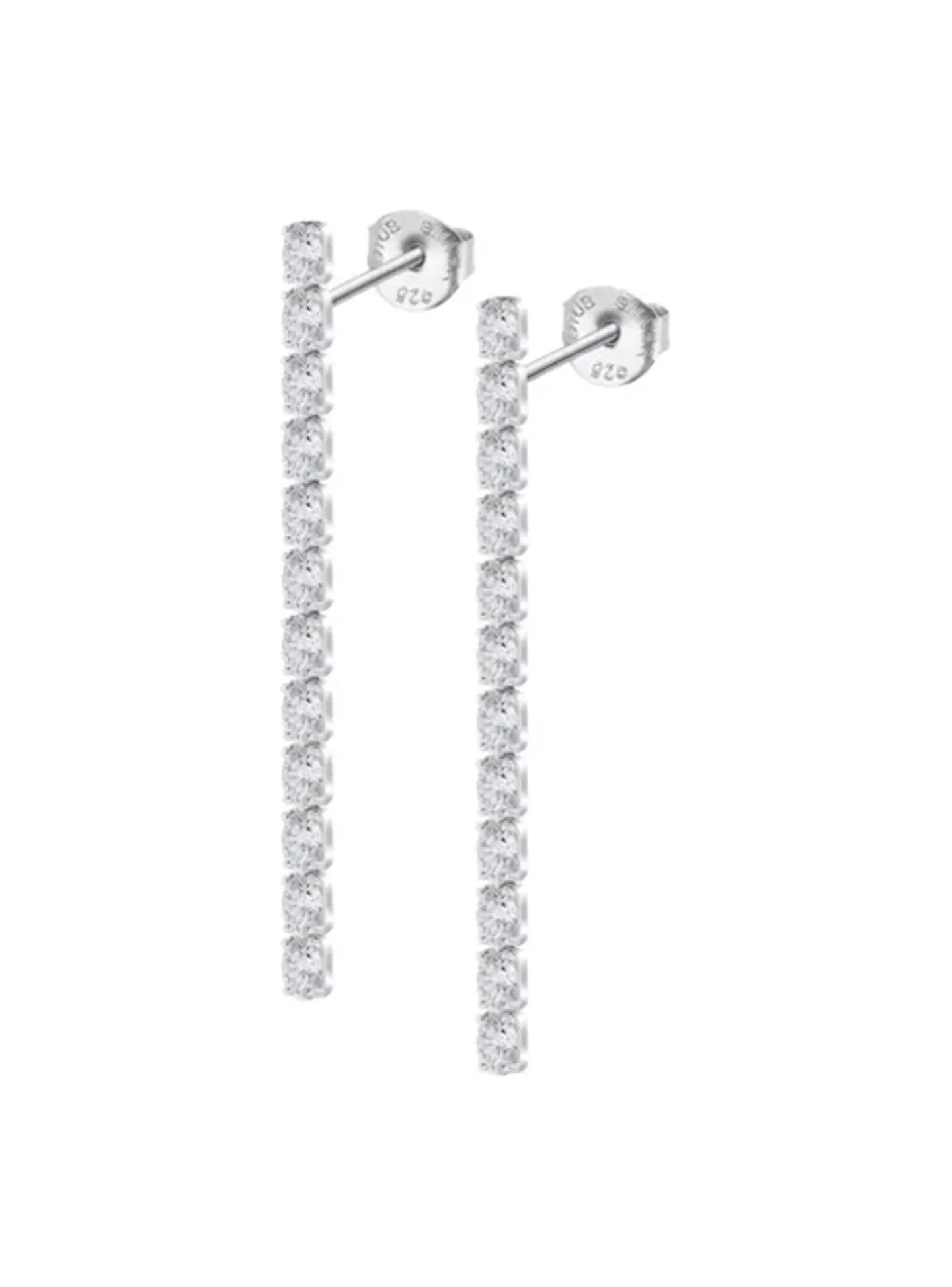 Boucles d'oreilles Lotus Silver pendantes oxydes