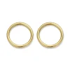 Boucles d'oreilles motif cercle or jaune 18 carats