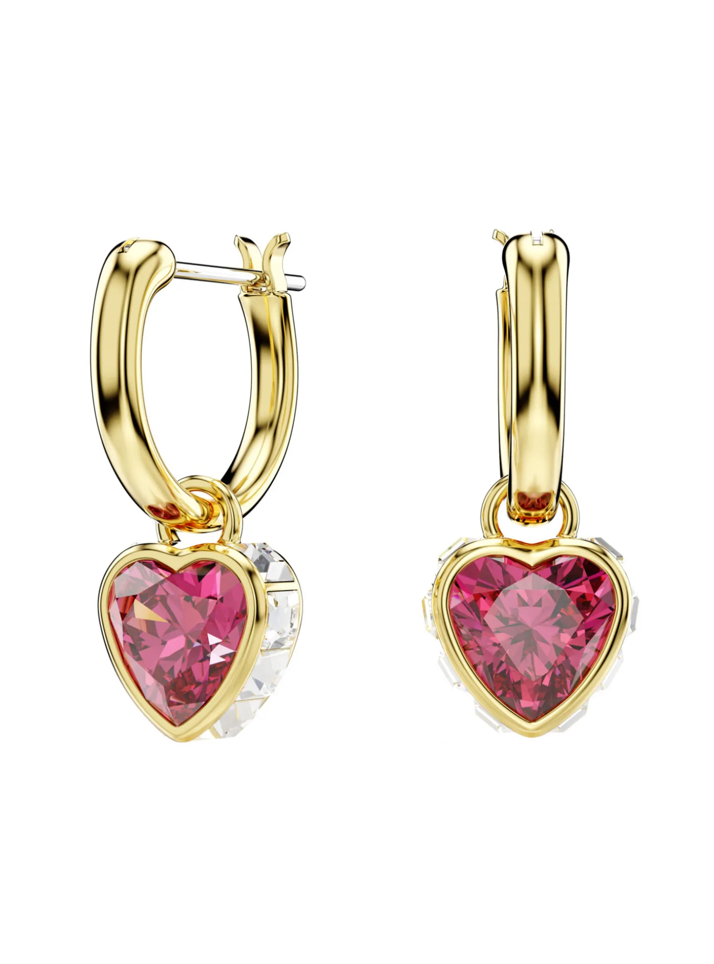 Boucles d'oreilles pendantes Swarovski Stilla_x005f_x000D_coeur rouge