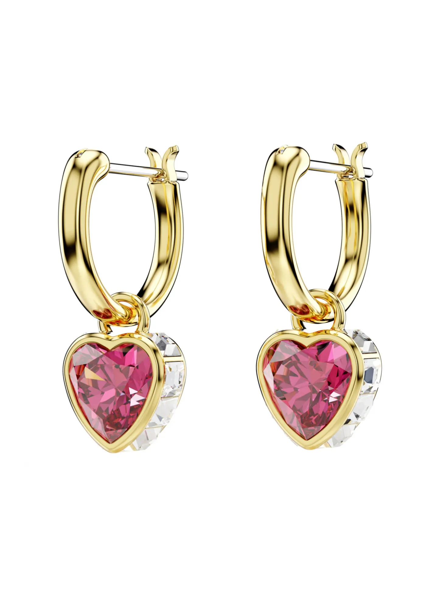 Boucles d'oreilles pendantes Swarovski Stilla_x005f_x000D_coeur rouge