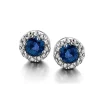 Boucles d'oreilles puces Brillaxis Saphir or blanc