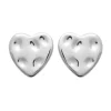 Boucles d'oreilles puces coeur Brillaxis