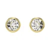 Boucles d'oreilles puces Swarovski Imber dorées