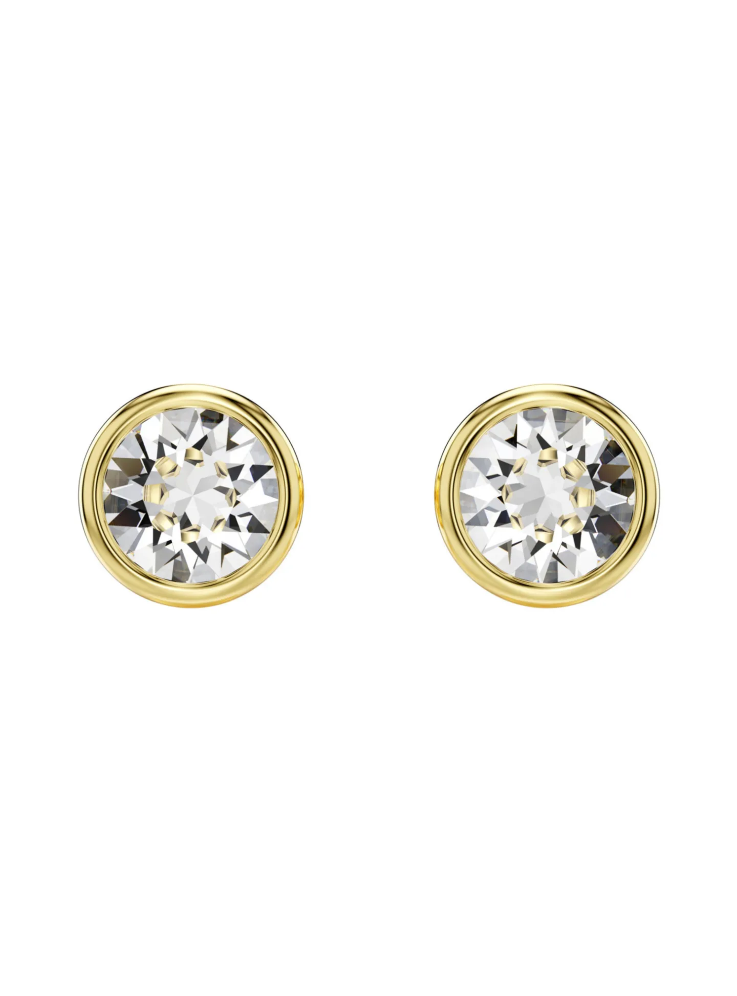 Boucles d'oreilles puces Swarovski Imber dorées