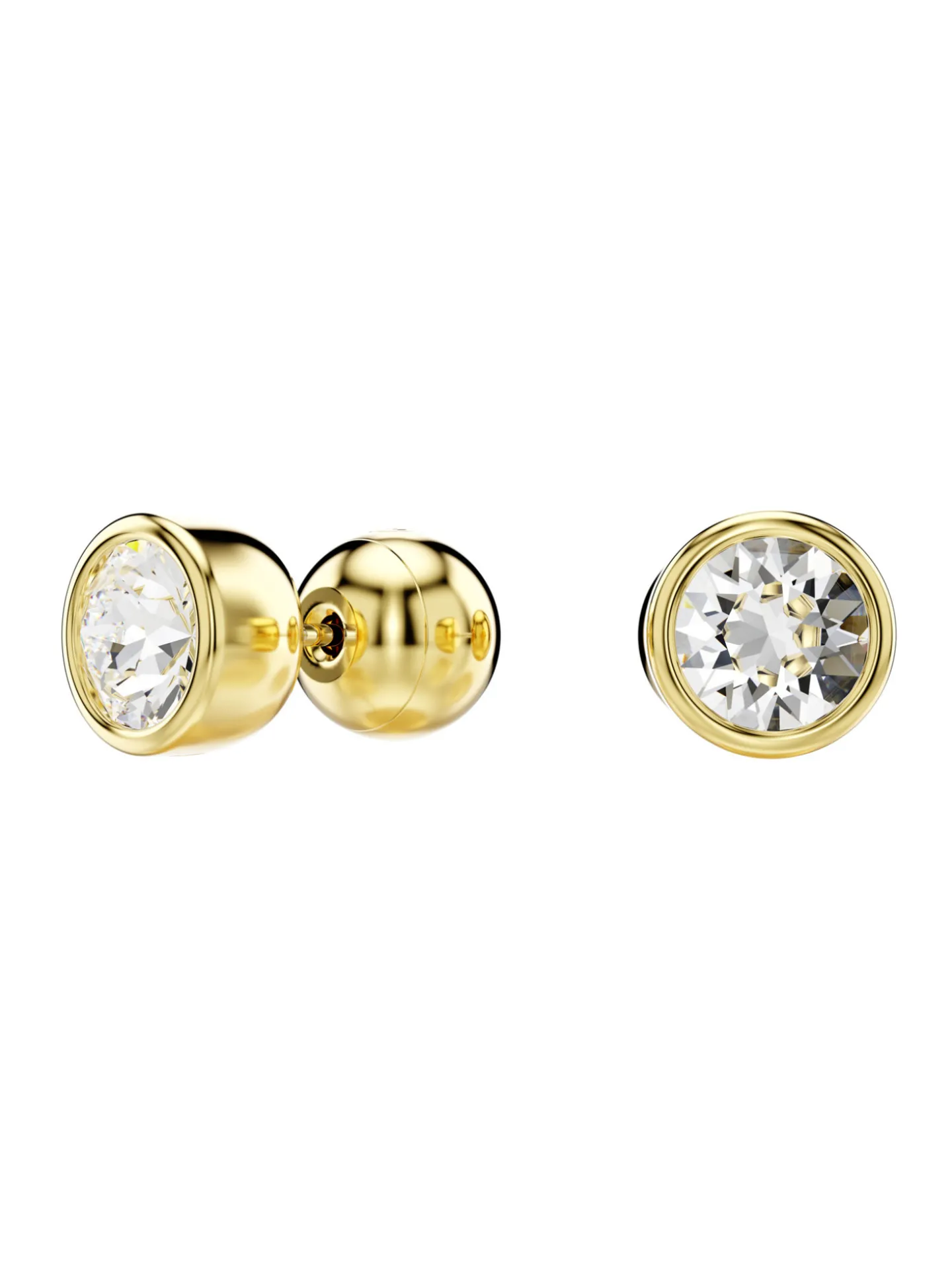 Boucles d'oreilles puces Swarovski Imber dorées