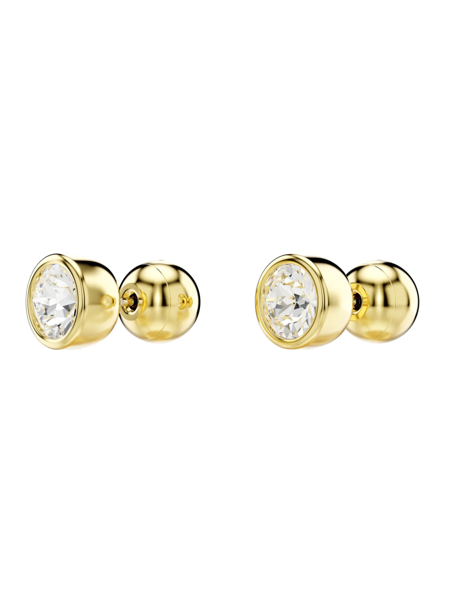 Boucles d'oreilles puces Swarovski Imber dorées