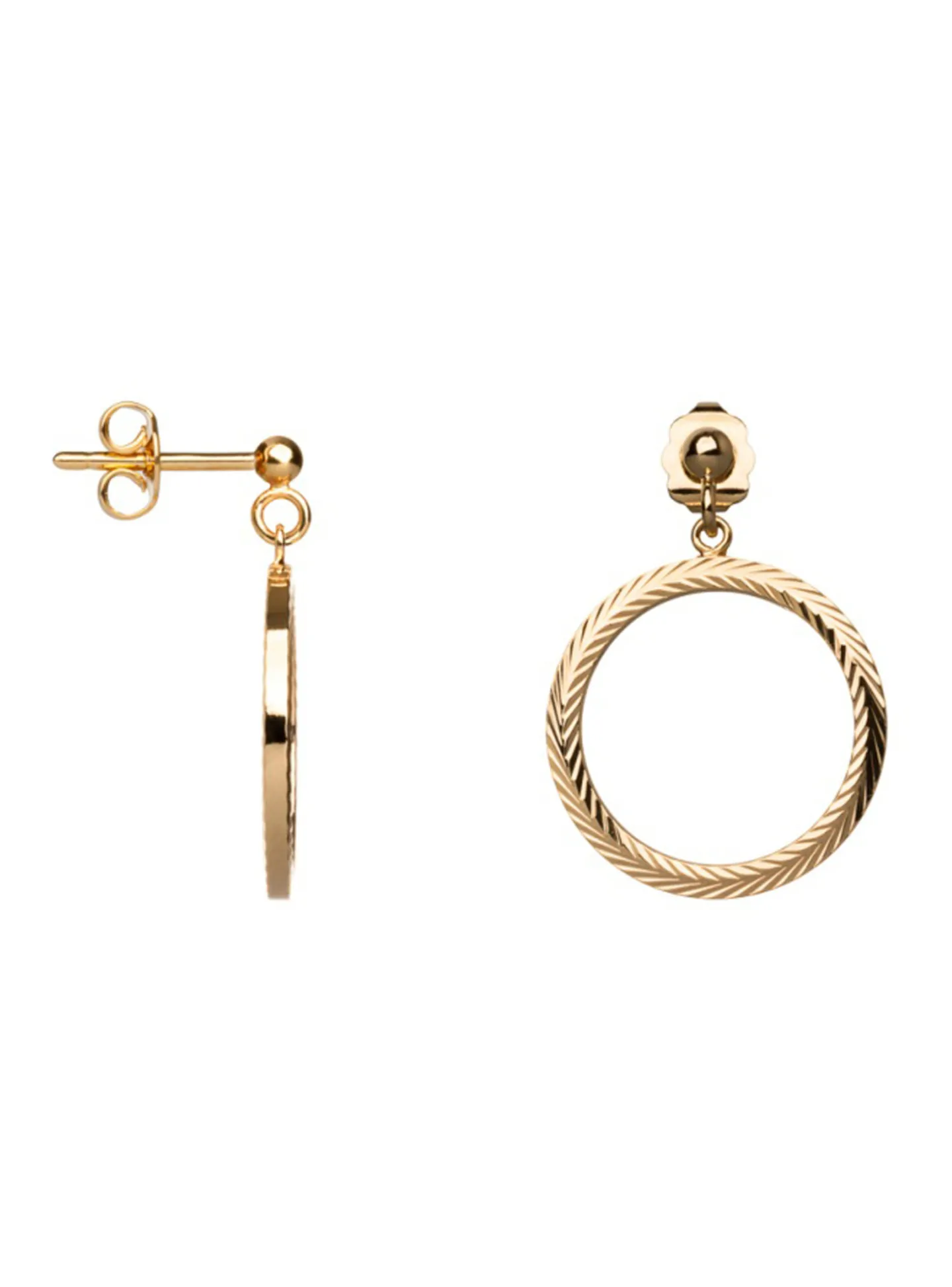 Boucles d'oreilles Saunier Hermione dorées