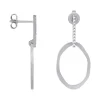 Boucles d'oreilles Saunier pendantes argent 925_x005f_x000D_oxydes de zirconium