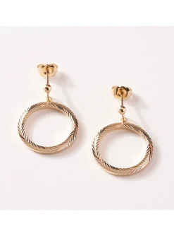 Boucles d'oreilles Saunier Hermione dorées