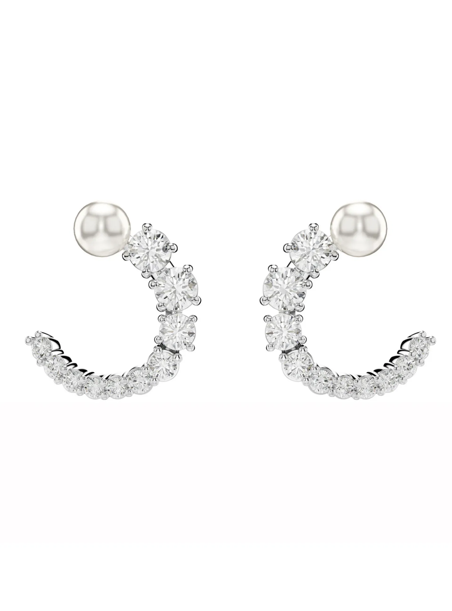 Boucles d'oreilles Swarovski Matrix perle de cristal