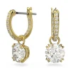 Boucles d'oreilles Swarovski Constella dorées