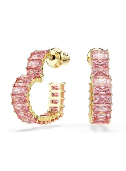 Boucles d'oreilles Swarovski Matrix Coeur_x005f_x000D_doré et rose