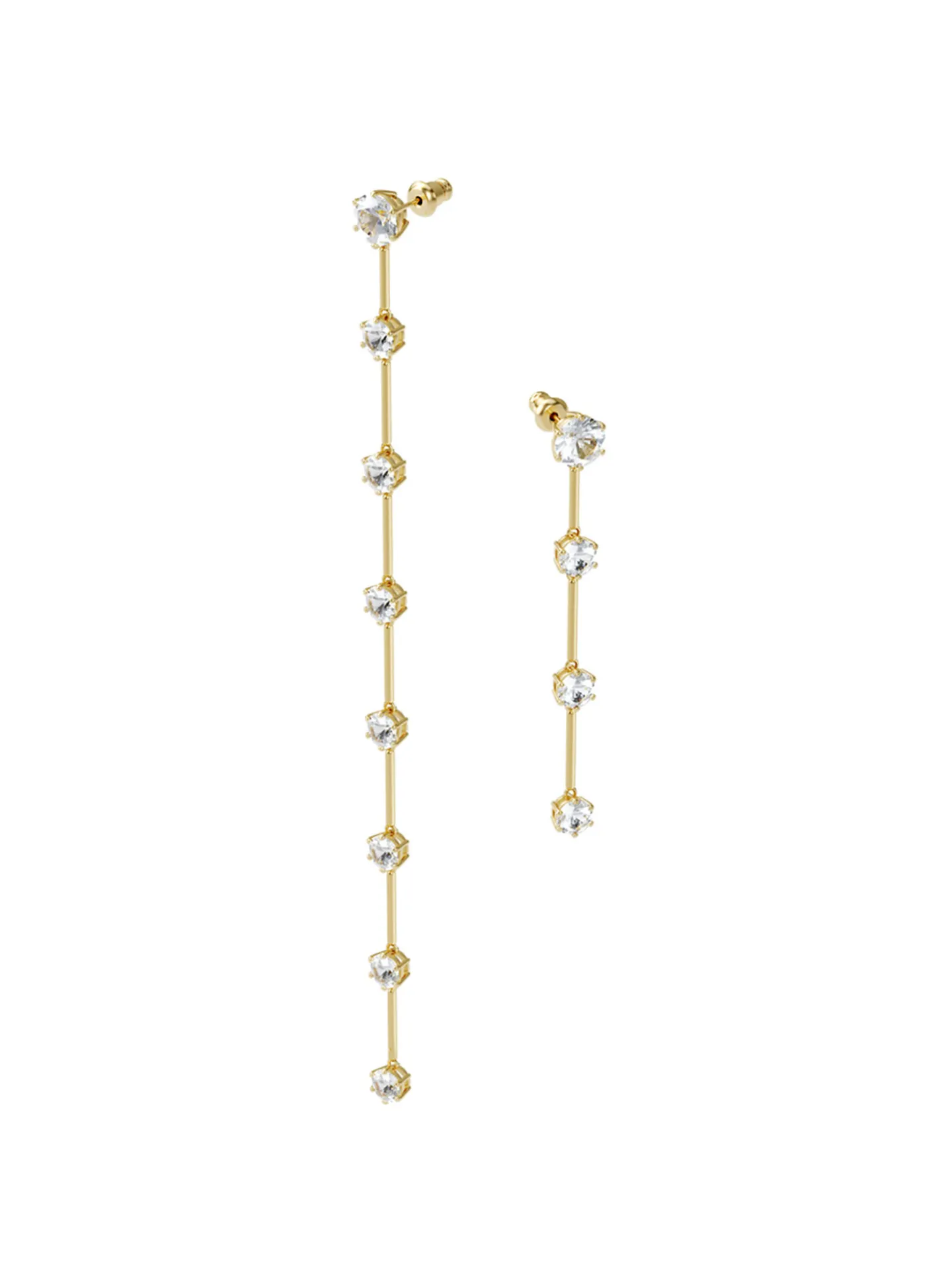 Boucles d'oreilles Swarovski asymetriques Constella_x005f_x000D_ton or jaune