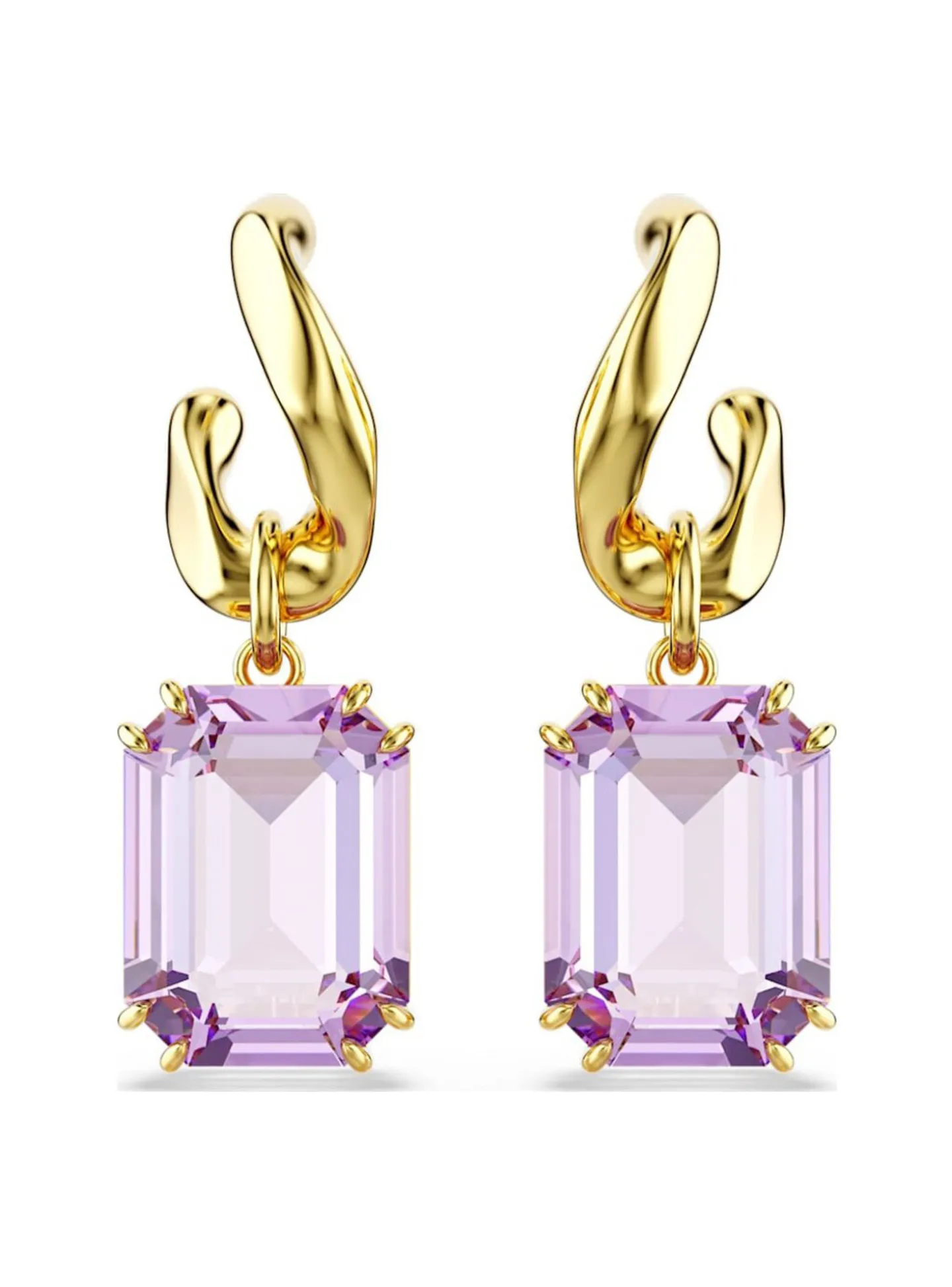 Boucles d'oreilles Swarovski Millenia violet
