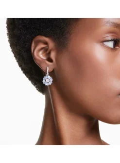 Boucles d'oreilles Swarovski Idyllia fleurs bleues