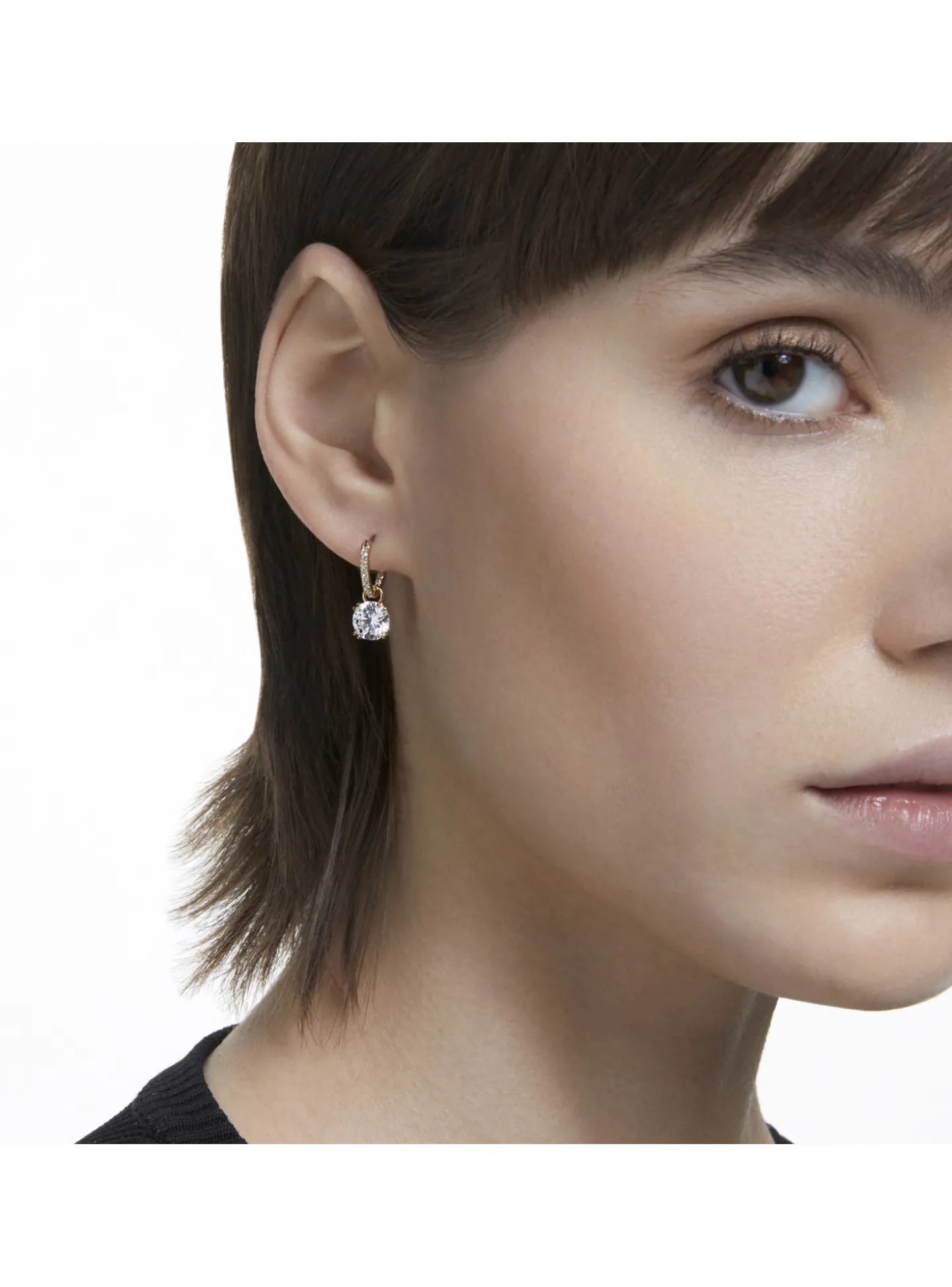 Boucles d'oreilles Swarovski Constella dorées