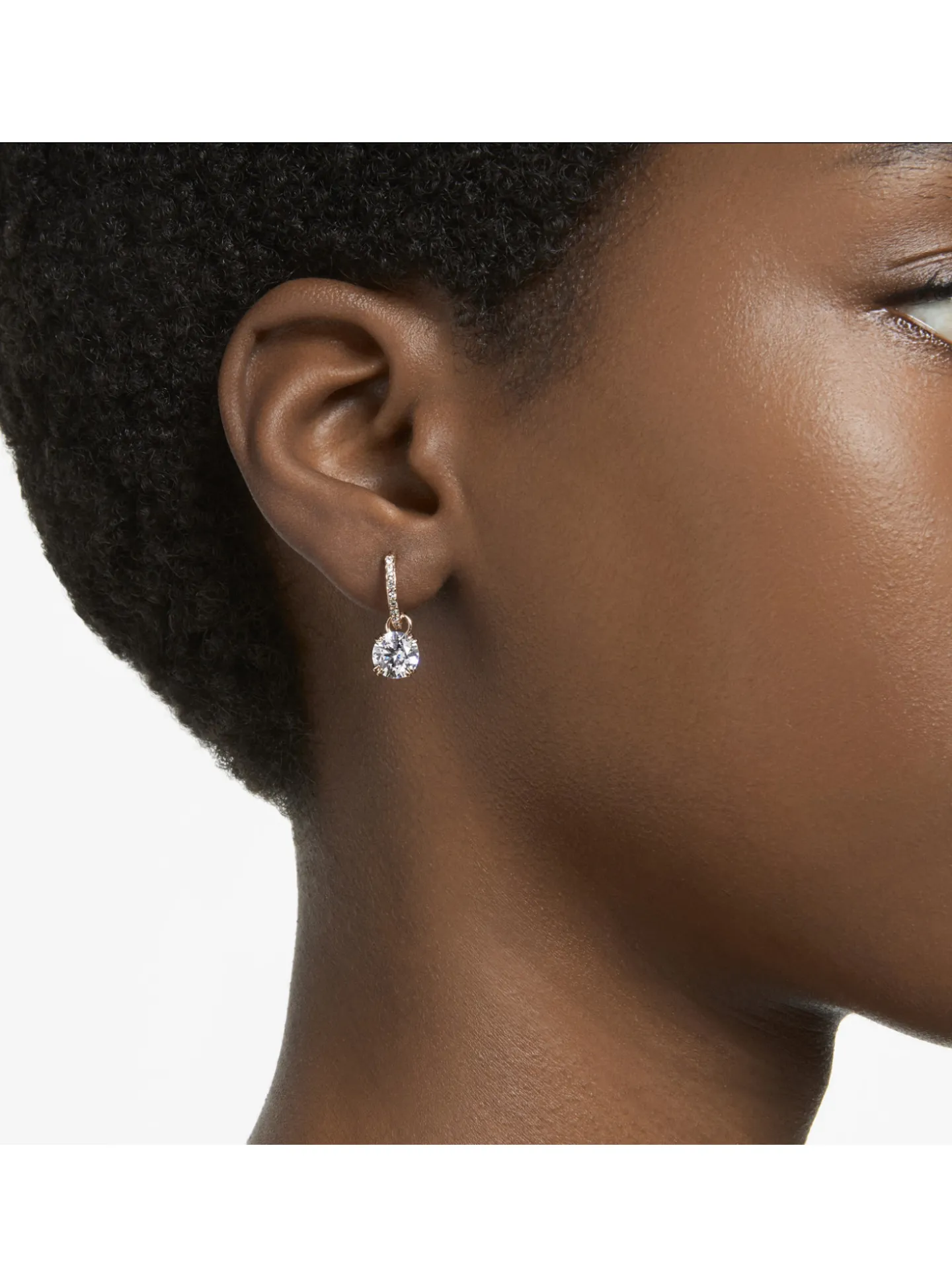 Boucles d'oreilles Swarovski Constella rosées