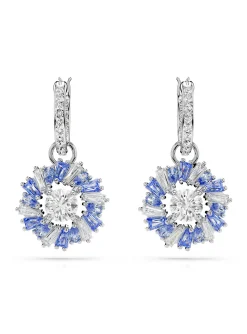 Boucles d'oreilles Swarovski Idyllia fleurs bleues