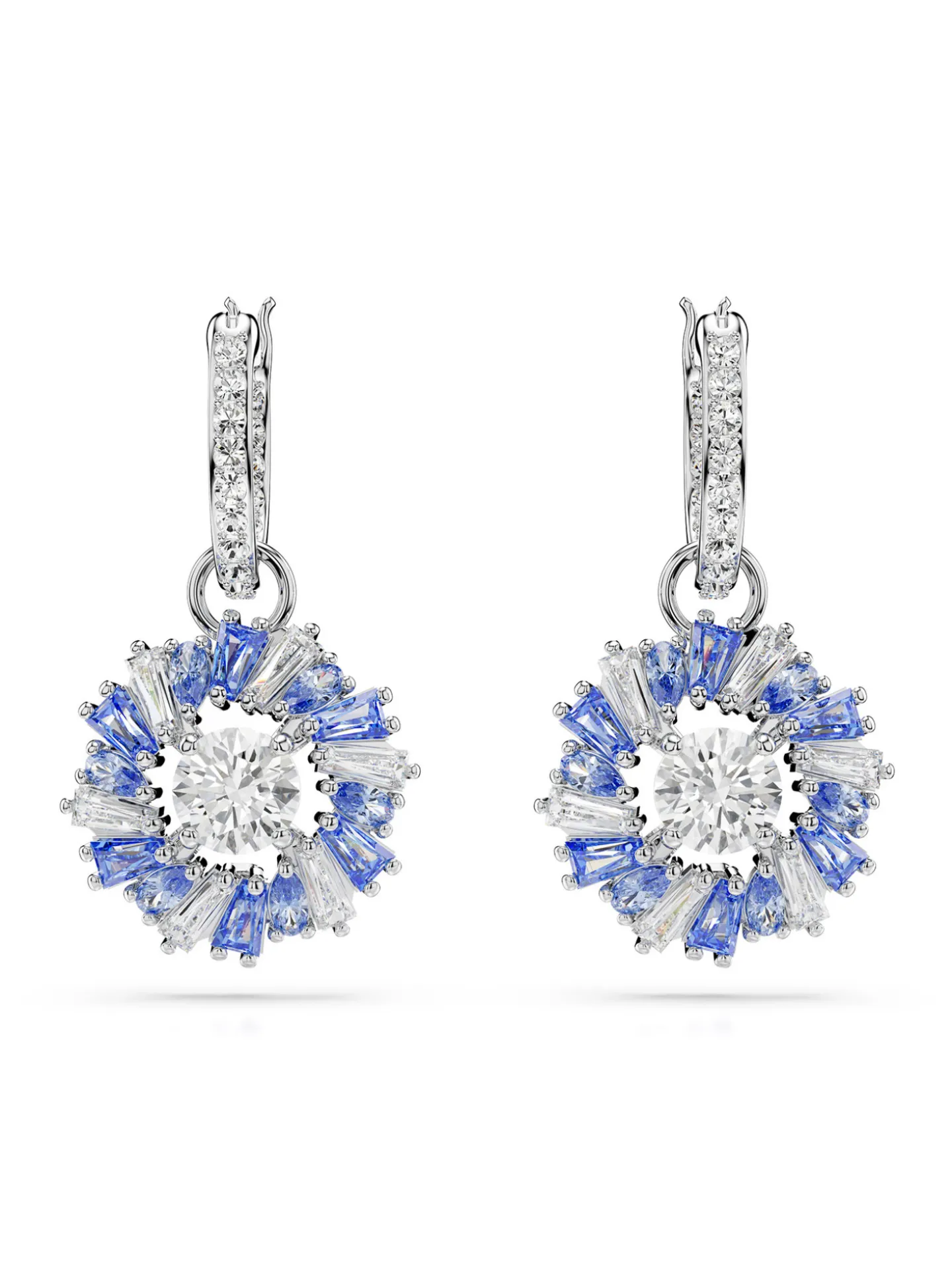 Boucles d'oreilles Swarovski Idyllia fleurs bleues