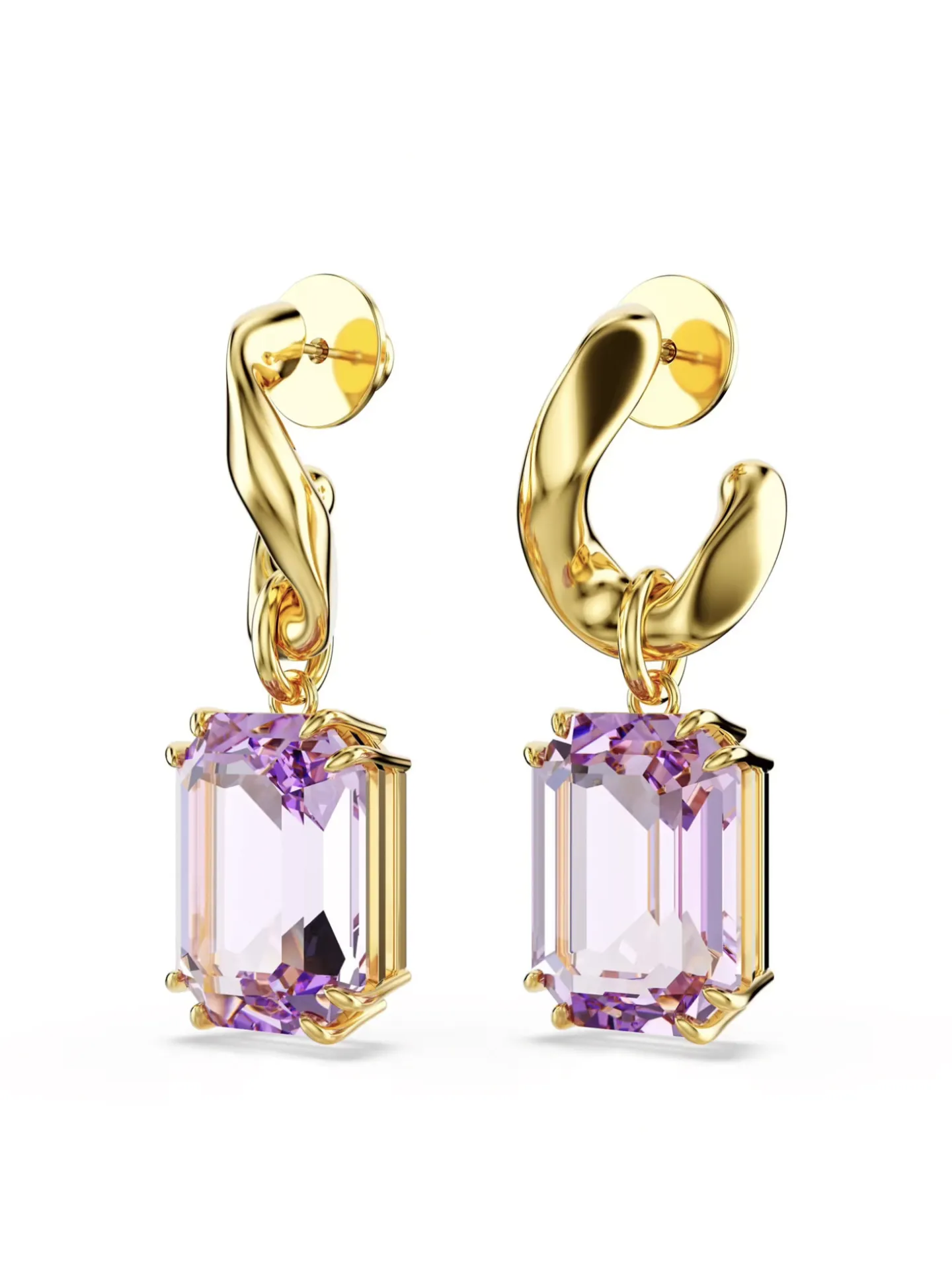 Boucles d'oreilles Swarovski Millenia violet