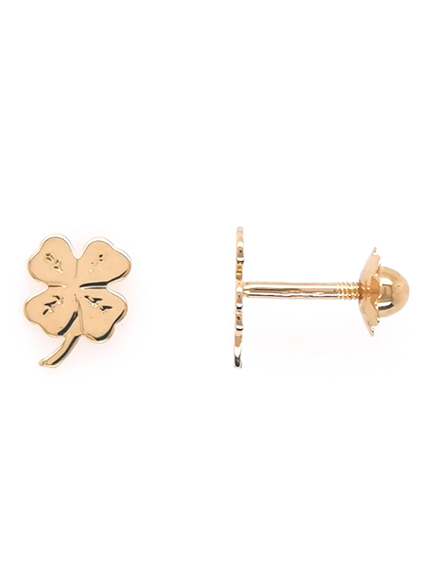 Boucles d'oreilles Trèfle à 4 feuilles or 750/1000