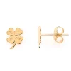 Boucles d'oreilles trèfle en or 9 carats