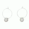 Boucles d'oreilles Zag acier uni