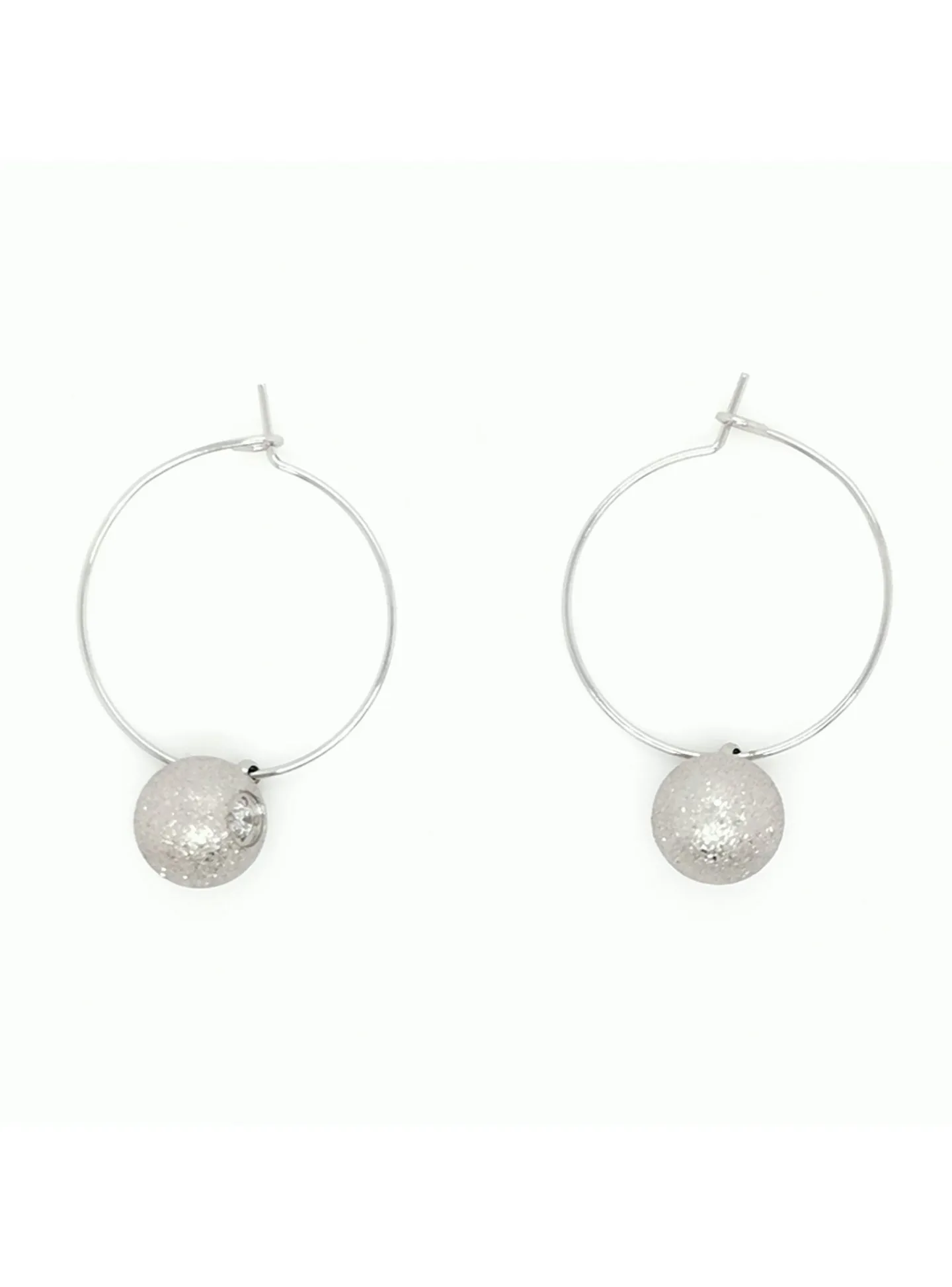 Boucles d'oreilles Zag acier uni