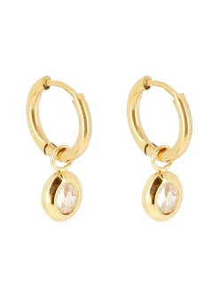 Boucles d'oreilles Zag Bijoux acier doré OZ